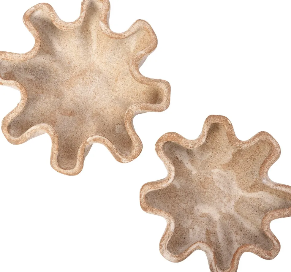 Intratuin decoratieschaal Lazlo beige D 26 H 27,5 cm