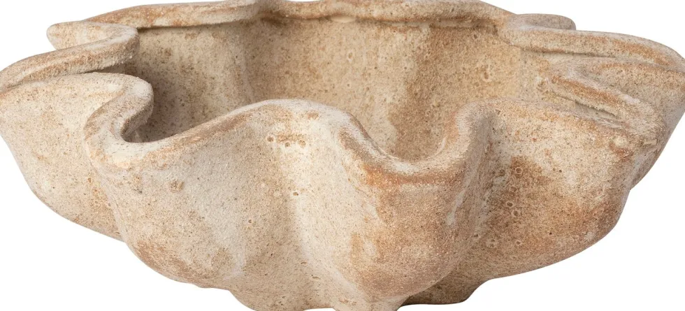 Intratuin decoratieschaal Lazlo beige D 26 H 27,5 cm