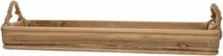 Intratuin decoratieschaal met touw naturel 91 x 27 x 10 cm