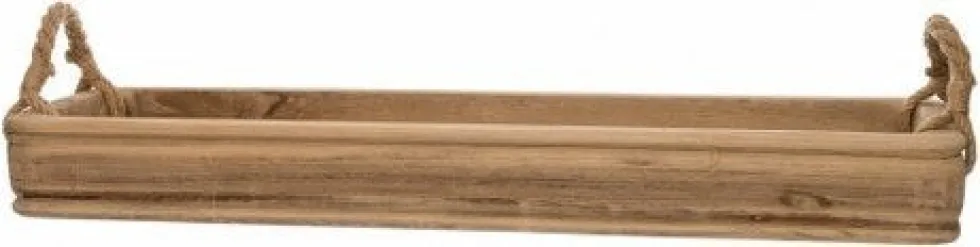 Intratuin decoratieschaal met touw naturel 91 x 27 x 10 cm