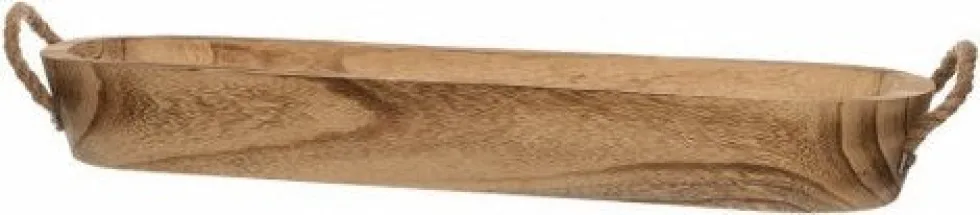 Intratuin decoratieschaal met touw naturel 60 x 18 x 9 cm