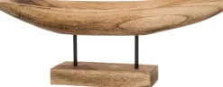 Intratuin decoratie schaal naturel 58,5 x 16 x 9,5 cm