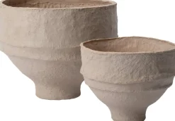 Intratuin decoratieschaal Runa beige D 21,5 H 17,5 cm