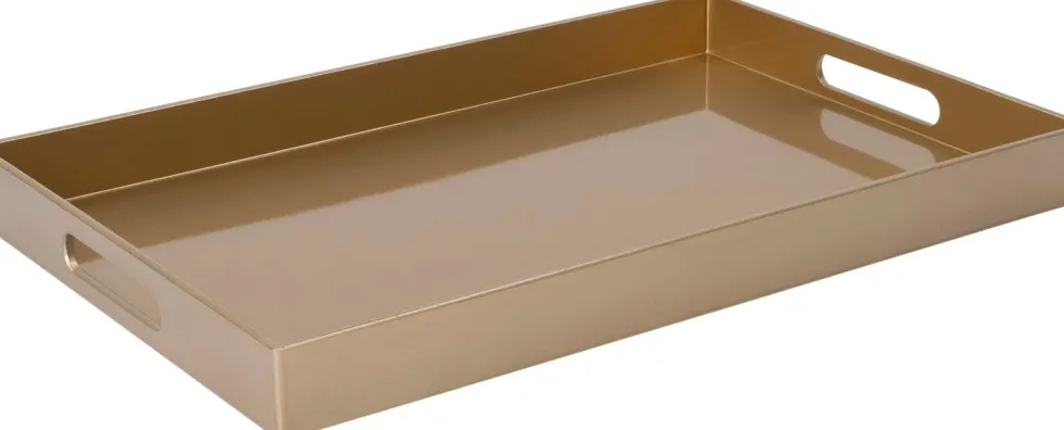 Intratuin dienblad Ella goud 45 x 29 x 4 cm