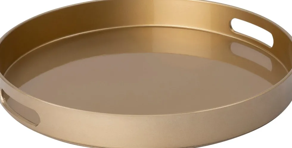 Intratuin dienblad Ella goud D 33 cm