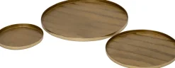 Intratuin dienblad Reia goud D 30,5 H 1,5 cm