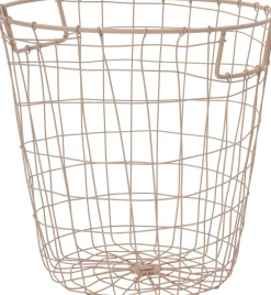 Intratuin draadmand Bassie beige D 20 H 23 cm