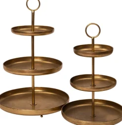 Intratuin etagère Jorin goud D 51 H 78 cm