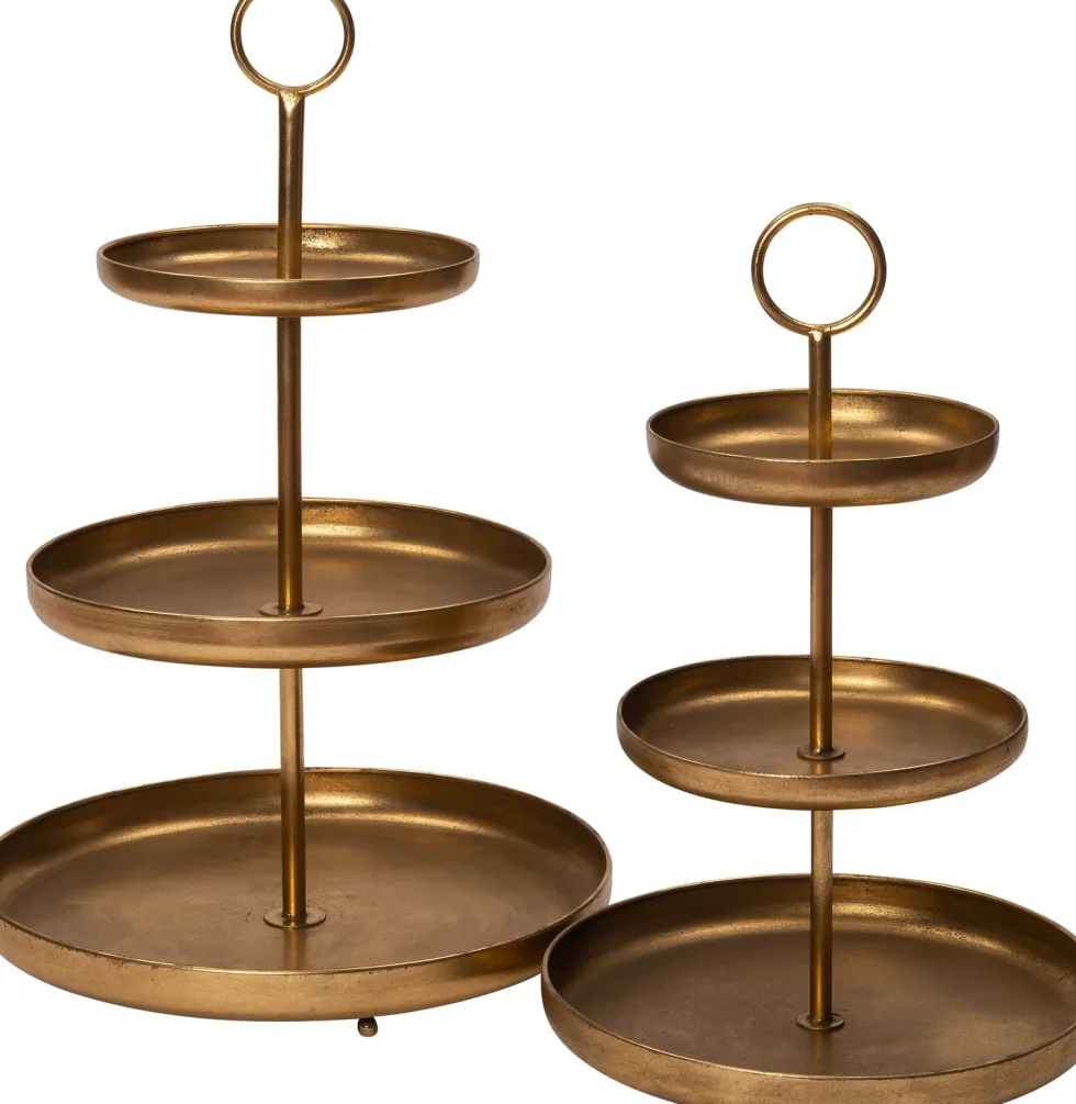 Intratuin etagère Jorin goud D 41 H 62 cm