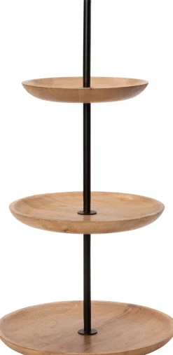Intratuin etagère Kita naturel / zwart D 31 cm H 60 cm
