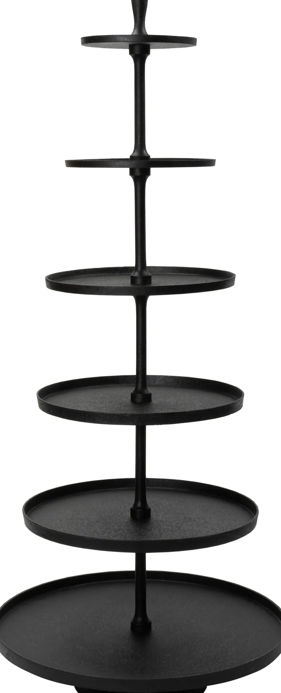 Intratuin etagère Linde zwart D 80 H 190 cm
