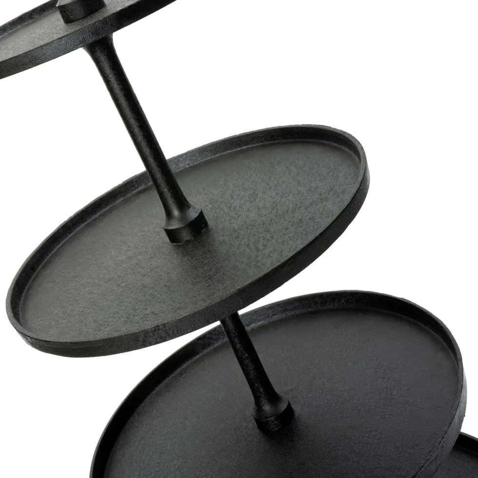 Intratuin etagère Linde zwart D 80 H 190 cm