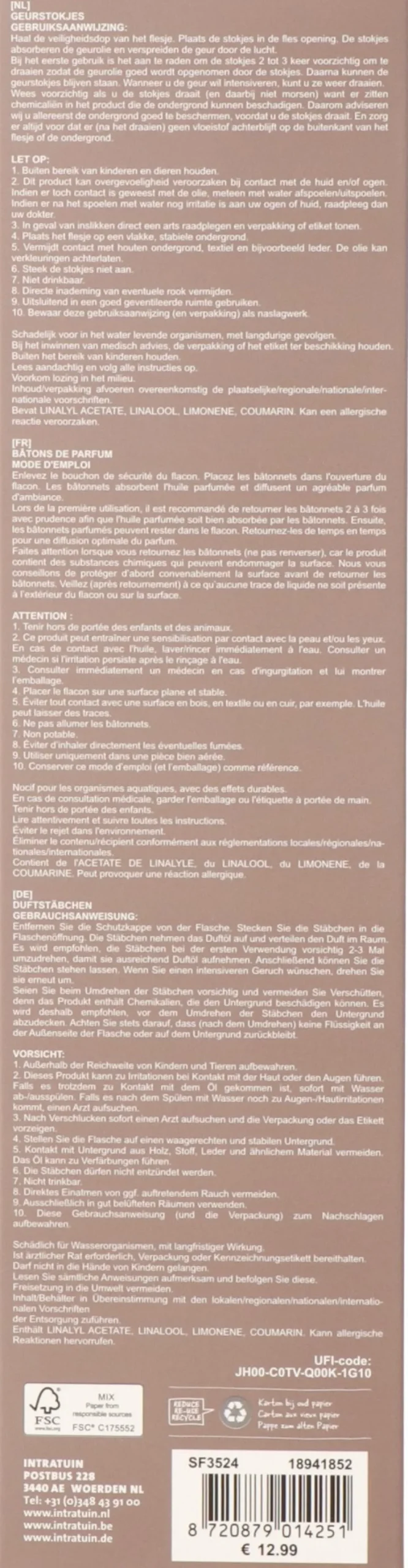 Intratuin geurstokjes Jaira Black Forest 200 ml