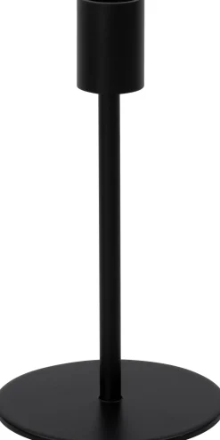 Intratuin kandelaar Bianca zwart D 9 H 16 cm