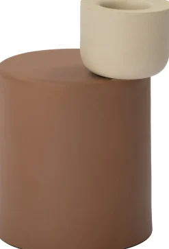 Intratuin kandelaar bruin Faas D 8 H 11 cm