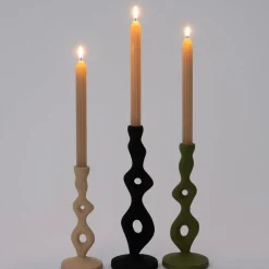 Intratuin kandelaar Dezi zwart D 9,5 H 29 cm