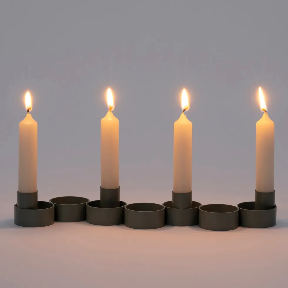 Intratuin kandelaar Donna groen 31 x 7,5 x 4 cm