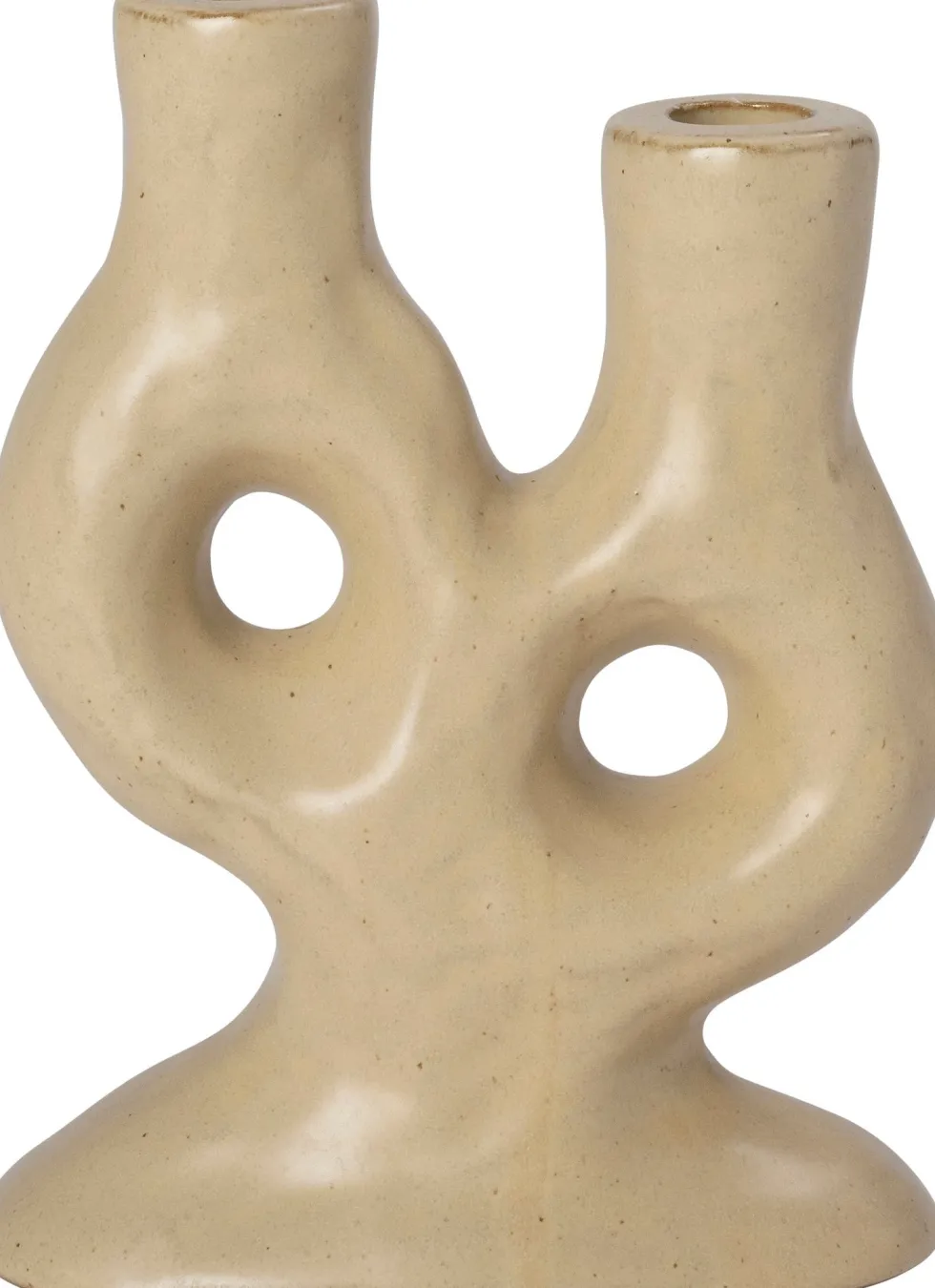 Intratuin kandelaar Elvita beige 14,8 x 7,5 x 20 cm