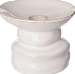 Intratuin kandelaar Fia wit D 10,5 H 8,5 cm