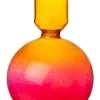Intratuin kandelaar geel / rood D 8 H 16 cm