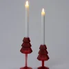 Intratuin kandelaar Gilmar rood D 8 H 16 cm