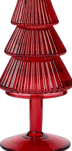 Intratuin kandelaar Gilmar rood D 8 H 16 cm