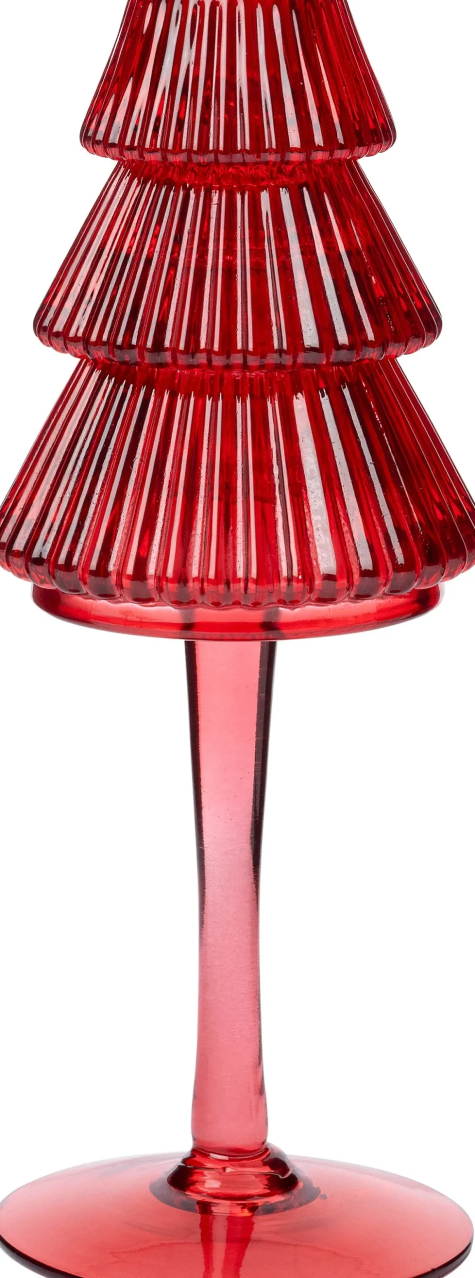 Intratuin kandelaar Gilmar rood D 8 H 19 cm