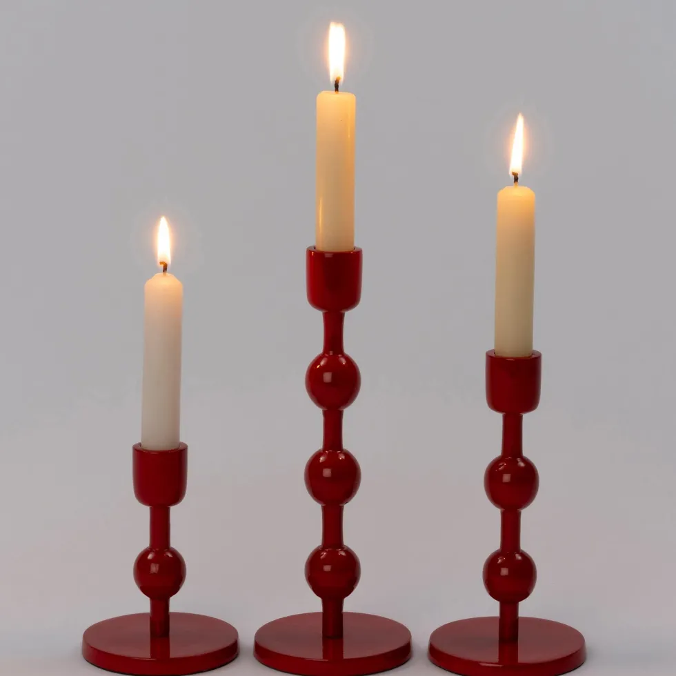 Intratuin kandelaar Katy rood D 9 H 12 cm