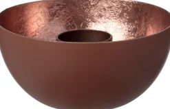 Intratuin kandelaar Lizz bruin / koper D 10 H 5 cm