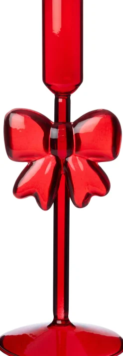 Intratuin kandelaar Lizze rood D 8 H 23 cm