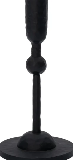 Intratuin kandelaar Lulu zwart D 10 H 21 cm
