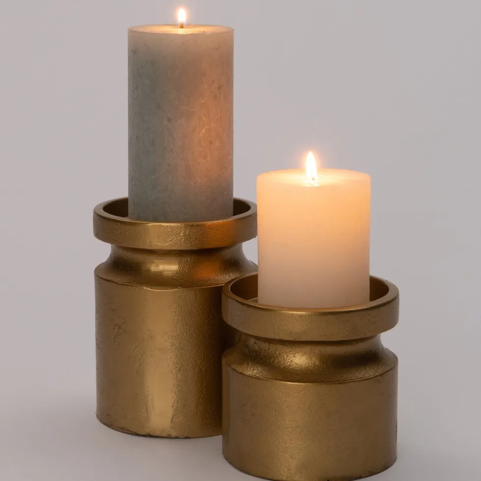Intratuin kandelaar Luton goud D 10,5 H 13 cm