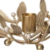 Intratuin kandelaar Mistletoe goud 13,6 x 14,9 x 6,8 cm