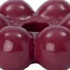 Intratuin kandelaar Moni rood D 10,8 H 3,7 cm
