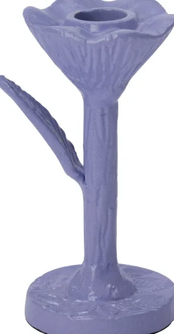 Intratuin kandelaar Nate paars 9 x 6,5 x 15 cm