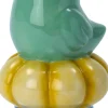 Intratuin kandelaar Ola blauw / geel / oranje D 7,7 H 21 cm