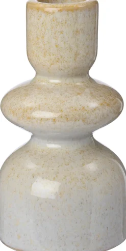 Intratuin kandelaar Raja beige D 6,6 H 12,3 cm