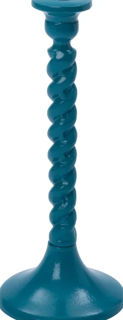 Intratuin kandelaar Ray blauw D 10,5 H 25,5 cm