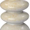 Intratuin kandelaar Rink beige D 6,6 H 14,3 cm