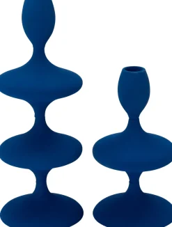 Intratuin kandelaars Mika blauw D 11 H 20 cm