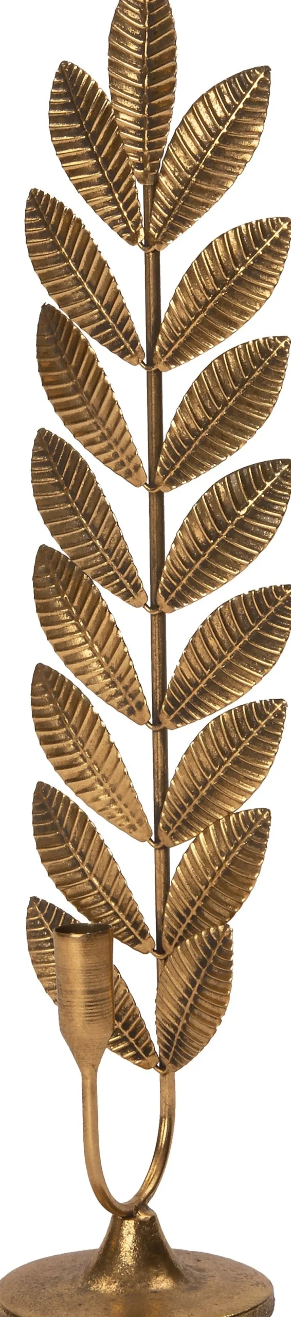Intratuin kandelaar Varen goud 14 x 10,5 x 54 cm