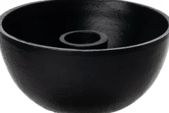 Intratuin kandelaar Vidal zwart D 10 H 4,5 cm