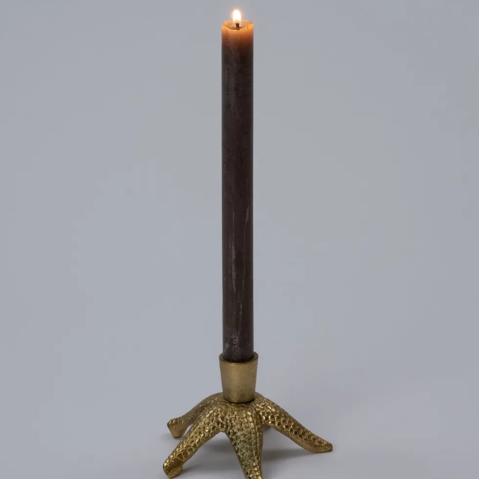 Intratuin kandelaar zeester goud D 13,5 H 8 cm