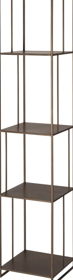 Intratuin kast goud / bruin 38 x 38 x 185 cm