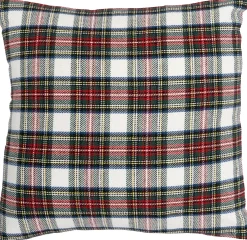 Intratuin kerstkussen Ruit wit 45 x 45 x 1 cm