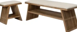 Intratuin kruk Yente naturel 40 x 28 x 40 cm