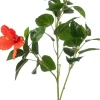 Intratuin kunstbloem Chinese roos rood H 78 cm