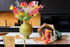 Intratuin kunstbloemen boeket Mila oranje H 70 cm