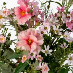 Intratuin kunstbloemen boeket Pien roze H 65 cm
