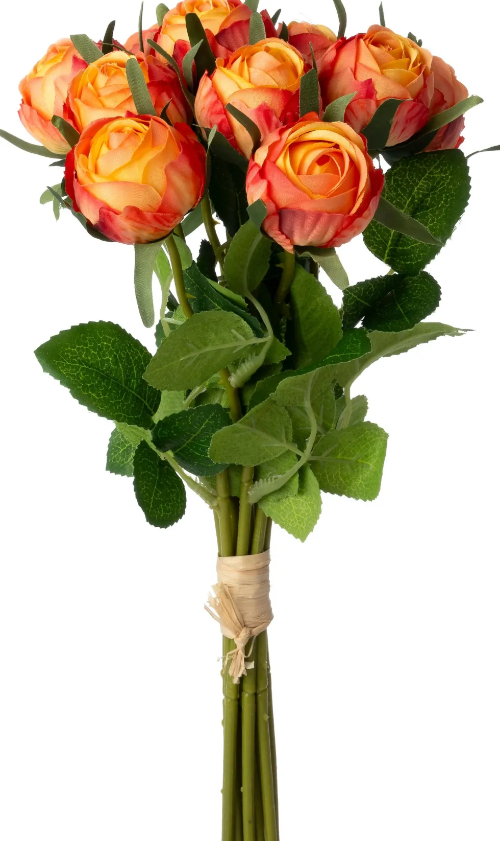 Intratuin kunstbloemen boeket Roos oranje H 35 cm